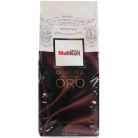 تصویر دانه قهوه مولیناری کوالیتا اورو قهوه ای 1کیلویی Molinari Qualita Oro Coffee Beans 