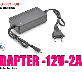 تصویر آداپتور 12ولت 2 آمپر - ADAPTER -12V-2A AC/DC 12v-2A آداپتور 12ولت 2 آمپر - ADAPTER -12V-2A