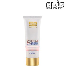 تصویر فلوئید ضدآفتاب بی رنگ سان شیلد +SPF50 ساین اسکین 