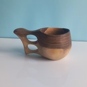 تصویر فنجان کوکسا دسته دو انگشتی(ه) صادراتی چوب گردو hm 055 Fenjan chobi kosa chob gerdo