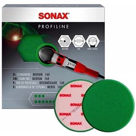 تصویر اسفنج پولیش سبز 160 خودرو سوناکس مدل 493000 Sonax 493000 Car Polishing Sponge green 160 Medium