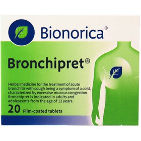 تصویر قرص برونشی پرت بیونوریکا 20 عدد ا Bionorica Bronchipret 20 Film-Coated Tablets Bionorica Bronchipret 20 Film-Coated Tablets