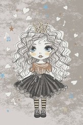 تصویر فرش کودک فانتزی دخترانه طرح پرنسس کد 6016 