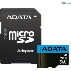 تصویر کارت حافظه MicroSDXC Premier V10 ای دیتا کلاس 10 استاندارد UHS-I سرعت 100MBps ظرفیت 64GB ا ADATA MicroSDXC Premier V10 64GB UHS-I R100W25+Adapter ADATA MicroSDXC Premier V10 64GB UHS-I R100W25+Adapter