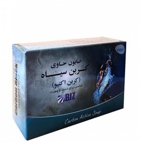 تصویر صابون دست و صورت کربن سیاه دکتر بیز Dr. Biz carbon black hand and face soap