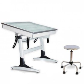 تصویر میز نور پایه قایقی 70x50 شیدکو light table