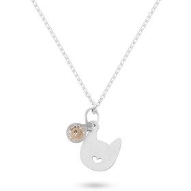 تصویر گردنبند نقره پیشی NSi-344