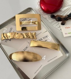 تصویر گیره فرانسوی لوکس گلد 