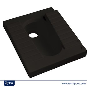 تصویر توالت آسیایی رسی مدل لاین - درجه Rosi