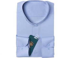 تصویر پیراهن دیپلمات آبی 