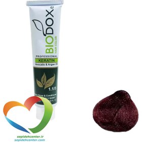 تصویر رنگ موی بیوداکس سری ماهاگونی 7.55 آلبالویی روشن رنگ مو بیوداکس