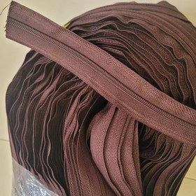 تصویر زیپ شماره 5 قهوه ای 