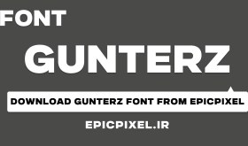 تصویر 8 فونت Gunterz انگلیسی 