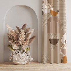 تصویر پرده مخمل دکوتین مدل MZ 112 این پرده با دوخت پانچ در ارتفاع دلخواه قابل سفارش میباشد (در زمان ثبت سفارش اندازه دقیق ارتفاع را ذکر بفرمایید) عرض پرده های پانچ ثابت 135 سانتی متر و در حالت چین 70 تا 100 سانتی متر را پوشش میدهد