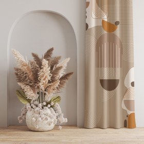 تصویر پرده مخمل دکوتین مدل MZ 112 این پرده با دوخت پانچ در ارتفاع دلخواه قابل سفارش میباشد (در زمان ثبت سفارش اندازه دقیق ارتفاع را ذکر بفرمایید) عرض پرده های پانچ ثابت 135 سانتی متر و در حالت چین 70 تا 100 سانتی متر را پوشش میدهد