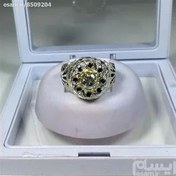 تصویر انگشتردستساز موزانایت سبز(موزانایت) 