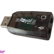 تصویر کارت صدا USB رویال (Royal) معمولی مدل 004 