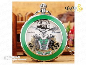 تصویر گردنبند ساعت طرح نماد گروه اسلیترین فیلم هری پاتر 