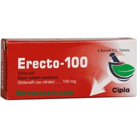 تصویر قرص ارکتو 100 Erecto 