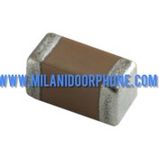 تصویر خازن اس ام دی 1 میکرو فاراد سایز 0805(محصول در پک 100 عددی می باشد) 