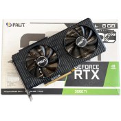 تصویر کارت گرافیک استوک پلیت Palit RTX 3060 Ti Dual 8G Palit RTX 3060 Ti Dual 8GB