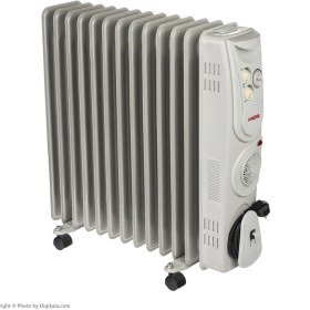 تصویر شوفاژ برقی نوا 13 پره مدل NOVA NH-1254 اصل با ترموستات قابل تنظیم NOVA NH-1254 Electric Heater with 13 Fins and Adjustable Thermostat