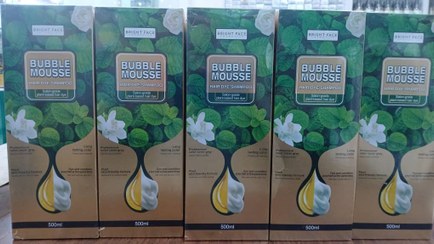 تصویر شامپو رنگ موی قهوه ای بابل موس حجم ۵۰۰ میلی لیتر 