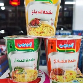 تصویر نودل لیوانی اندومی indomie در 3 طعم بسته 24عددی 