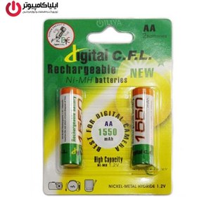 تصویر باتری قلمی قابل شارژ C.F.L دیجیتال 1550mah 