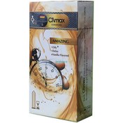 تصویر کاندوم کلایمکس مدل AMAZING بسته ۱۲ عددی با رایحه وانیل 