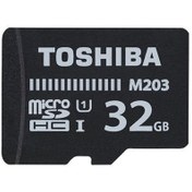 تصویر کارت حافظه microSDHC توشیبا M203 ظرفیت 32 گیگابایت Toshiba M203 UHS-I Class 10 100MBps 32GB MicroSDHC Memory Card