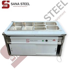 تصویر کانتر گرم ۴ لگن گازی برقی 