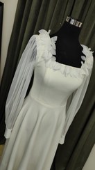 تصویر لباس سفید مناسب عقد و فرمالیته 