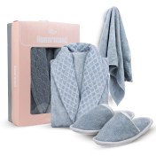 تصویر ست حوله هنرمند مدل آجری 