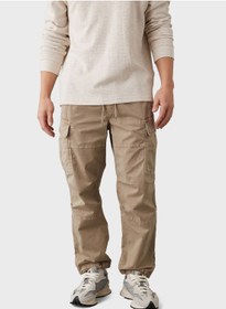 تصویر شلوار کمر کشی با جزئیات جیب برند american eagle Pocket Detail Drawstrings Cargo Pants