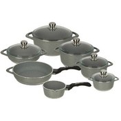 تصویر سرویس قابلمه نچسب 12 پارچه عروس مدل ویکتوریا Aroos Non-Stick12 pcs Pot Service Model Victoria