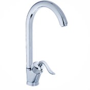 تصویر شیر ظرفشویی قاجاری کروم علم عصایی 