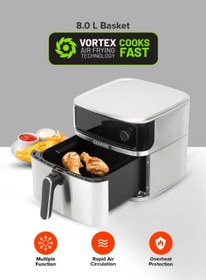 تصویر سرخ کن 8 لیتری جیپاس مدل GAF37534T Geepas Digital Air Fryer- GAF37534T| 8 L