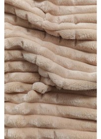 تصویر ست پتو ۳ تکه مدرن - رنگ میمونی بژ برند merinos Modern Line 3 Piece Blanket Set - Beige Mink Color