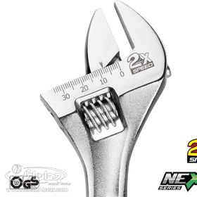 تصویر آچار فرانسه نووا مدل NTA 9623 سایز 12 اینچ Nova NTA 9623 Adjustable Wrench 12 Inch