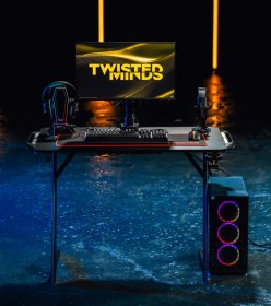 تصویر میز گیمینگ Twisted Minds Z Shaped RGB ا Twisted Minds Z Shaped RGB Twisted Minds Z Shaped RGB