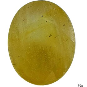تصویر نگین یاقوت زرد معدنی و طبیعی آفریقایی - کد ۶۵۰ 