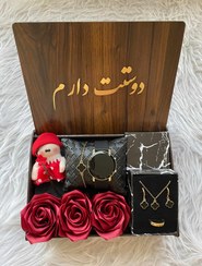 تصویر باکس هدیه چوبی زنانه و دخترانه شیک و خاص 