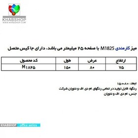 تصویر میز اداری و کارمندی کدM1825 