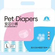 تصویر پوشک سگ نر ۱۲ عددی | محافظ بهداشتی و ضد نشت 