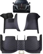 تصویر کفپوش گلدوزی-هونگچی اچ ۵ - دوخت مشکی Leather 5D Carpet for FAW Hongqi H5 2025