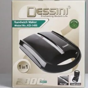 تصویر ساندویچ ساز دسینی اصلی مدل 1400 DESSINI sandwich maker snack maker model 1400