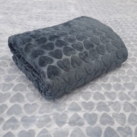 تصویر پتو دو نفره شادیلون مدل ۳۷۹ ساده سبز صدری 