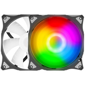 تصویر فن کیس گرین 12*12 سانتی ARGB چراغ دار 