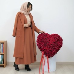 تصویر باکس گل رز طرح قلب کد 402 